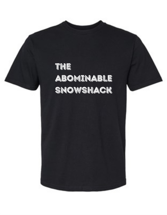 Adult Abominable Snowshack T-shirt-Black